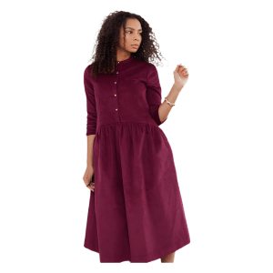 Meena dress maroon